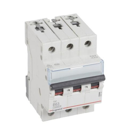 404132Legrandقاطع دائرة MCB TX3 10000A ثلاثي الأقطاب 63A منحنى B