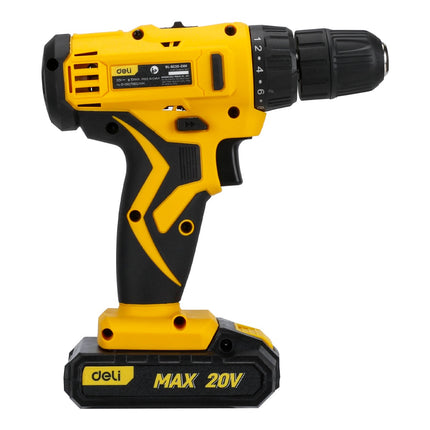 Deli 20V Lithium-Ion Cordless Drill , EDL-DZ20-E1D1