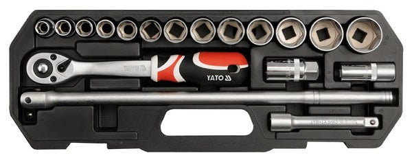 Socket set 1/2'" 18 pcs