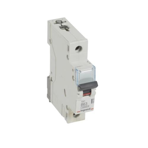 404090Legrandقاطع دائرة Legrand TX3 أحادي القطب 63A منحنى B 10kA