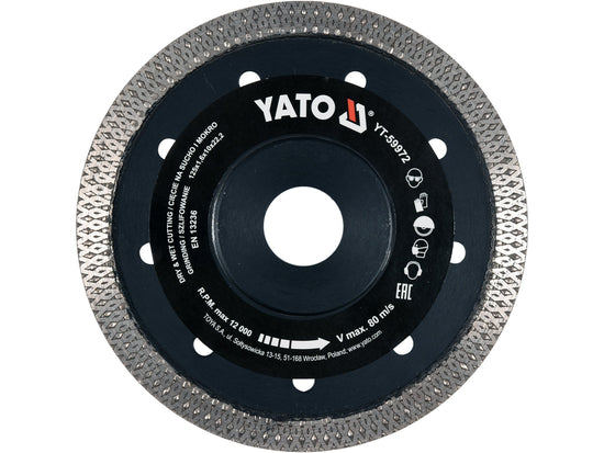 YT-59972Yatoشفرة ماس YATO لقطع وطحن السيراميك 125 ملم