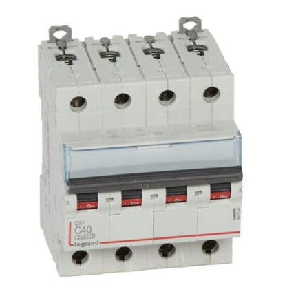 407932Legrandقاطع دارة Legrand DX3 رباعي الأقطاب 40A منحنى C