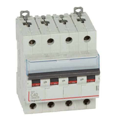 407932Legrandقاطع دارة Legrand DX3 رباعي الأقطاب 40A منحنى C