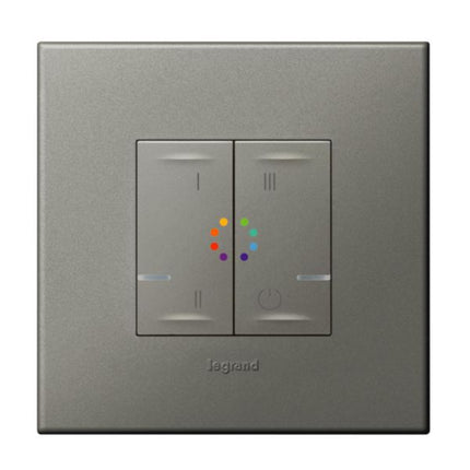 574435Legrandمفتاح أرتيور اللاسلكي للإضاءة المحيطة رمادي 2400 ميجاهرتز