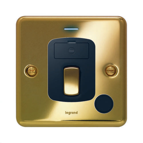 833416Legrandمفتاح ثنائي القطب Synergy Authentic بقوة 20A ذهبي لامع مع مؤشر LED