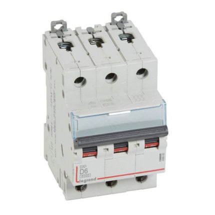 408085Legrandقاطع دارة Legrand DX3 ثلاثي الأقطاب 6A نوع D