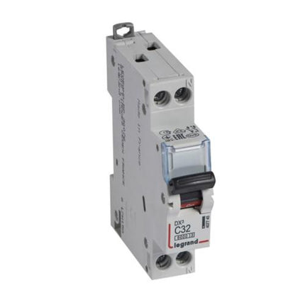 407745Legrandقاطع دارة Legrand DX3 أحادي القطب محايد 32A منحنى C