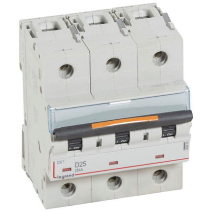 409835Legrandقاطع دارة Legrand DX3 ثلاثي الأقطاب 25A منحنى D