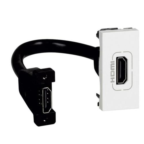 572096Legrandمقبس HDMI من Legrand Arteor مع توصيل مسبق وحدة واحدة أبيض