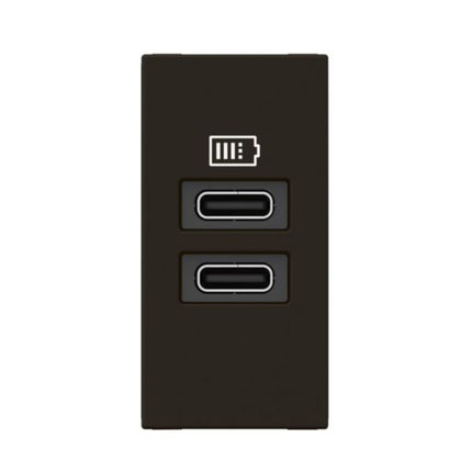 077682LLegrandموزاييك مقبس يو إس بي منفذين C+C 3A 15W أسود