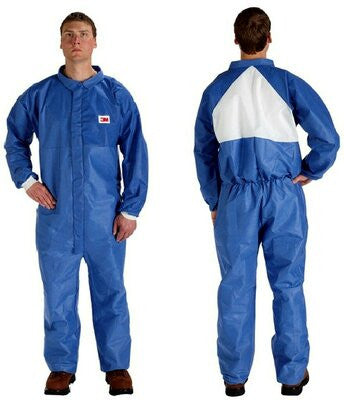 3M Disposable Protective Coverall 4530CS-BLK-M Medium Blue