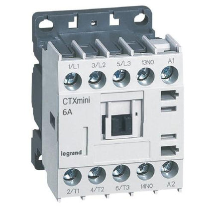 417000Legrandمقطع CTX3 صغير للمحركات 3P 6A 1NO 24V AC