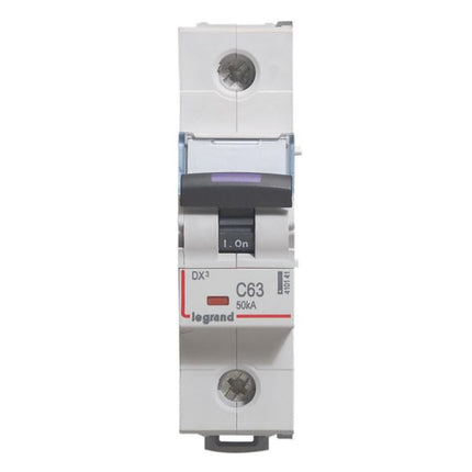 410141Legrandقاطع دائرة Legrand DX3 أحادي القطب 63A منحنى C