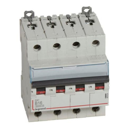 407624Legrandقاطع دوائر Legrand MCB DX3 6000A رباعي الأقطاب 16A منحنى B