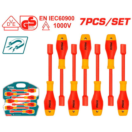 THKISD0701Total Toolsمجموعة مفكات الجوز العازلة 7 قطع (THKISD0701)