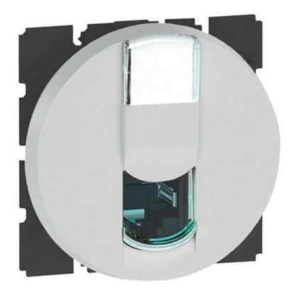 572881Legrandمقبس Arteor RJ45 الفئة 6 UTP 2 وحدات ألومنيوم ناعم