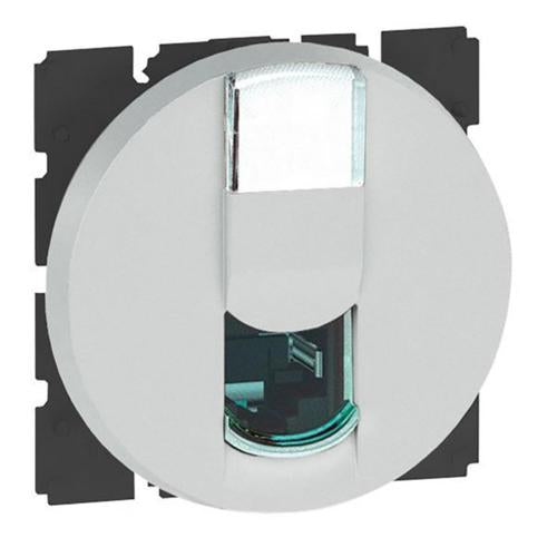 572881Legrandمقبس Arteor RJ45 الفئة 6 UTP 2 وحدات ألومنيوم ناعم
