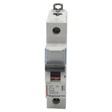 407663Legrandقاطع دارة Legrand MCB DX3 بسعة 6000A قطب واحد 2A منحنى C