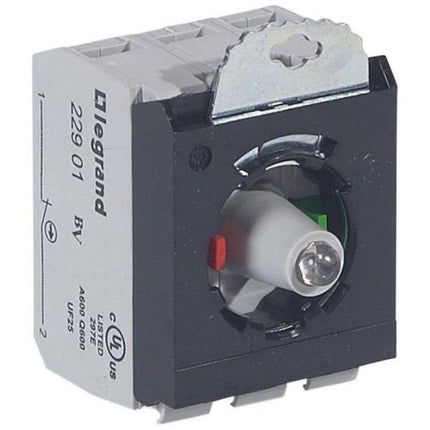 023014Legrandوحدة فرعية زر مضاء Osmoz NO+NC أحمر 230V