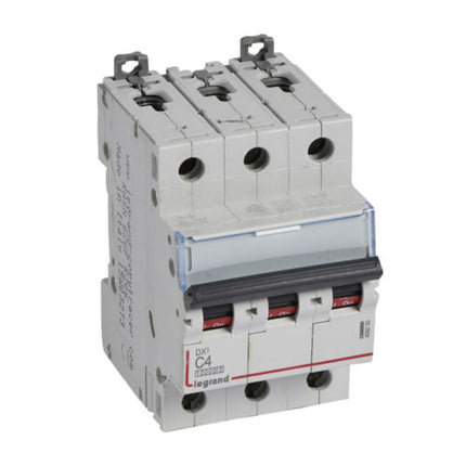 409250Legrandقاطع دارة Legrand DX3 ثلاثي الأقطاب 4A منحنى C