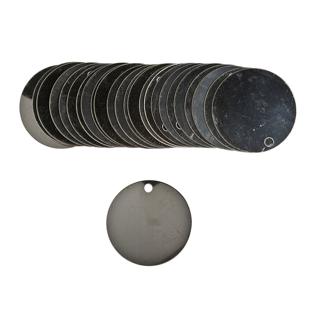 Blank Steel Round Valve Tags