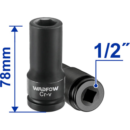WMS3216Wadfow طقم مقابس عميقة وادفوف 1/2" بثني بارد