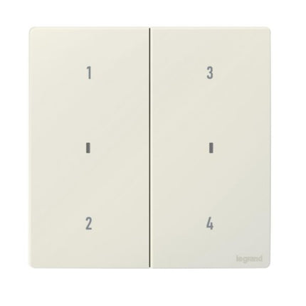 281515MWLegrandمفتاح التحكم عن بعد اللاسلكي من Legrand، 4 اتجاهات