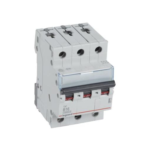 404126Legrandقاطع دائرة Legrand TX3 ثلاثي الأقطاب 16 أمبير منحنى B