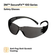 506380604289743Mنظارات الأمان 3M SecureFit 100 Series SF102AF-BLK