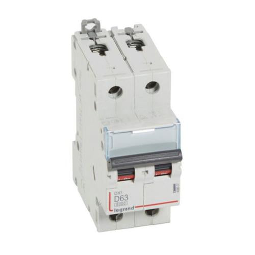 408037Legrandقاطع دوائر Legrand DX3 ثنائي القطب 63A منحنى D 6000A