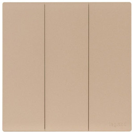 MEC21008RGLegrandمفتاح أوبريا 3 عصابات 1W 16A ذهبي وردي لجراند