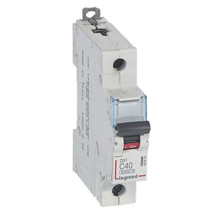407674Legrandقاطع دائرة كهربائية ليجراند DX3 أحادي القطب 40 أمبير منحنى C