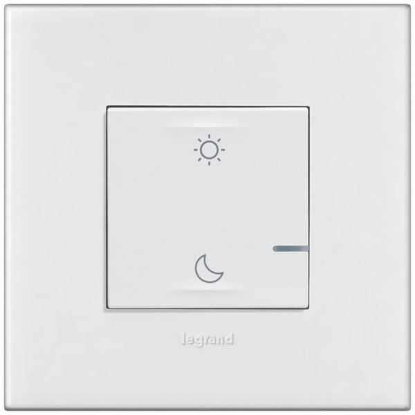 574208Legrandمفتاح لاسلكي Arteor مع Netatmo للاستيقاظ والنوم أبيض