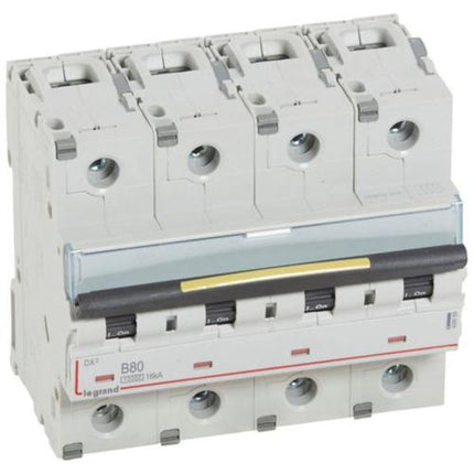 409089Legrandقاطع دورة Legrand DX3 رباعي القطب 80A منحنى B سعة 10kA