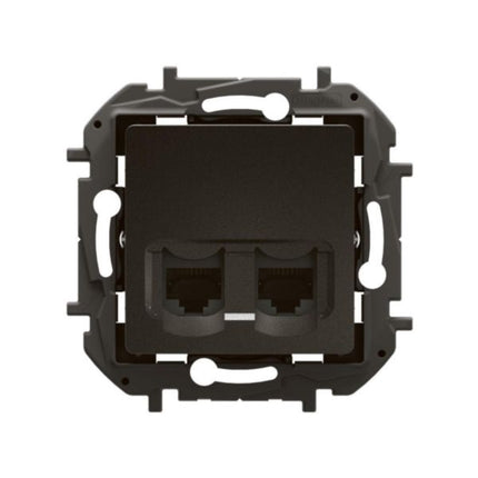 NP4336BKLegrandمقبس نيلوي ثنائي RJ45 CAT6A UTP أسود
