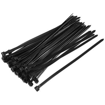 FHCT36200BFixtecربطات كابلات نايلون سوداء من فيكستك 3.6x200mm 100 قطعة درجة احترافية