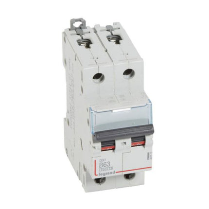 407515Legrandقاطع دوائر Legrand DX3 ثنائي القطب 63A منحنى B سعة 6kA