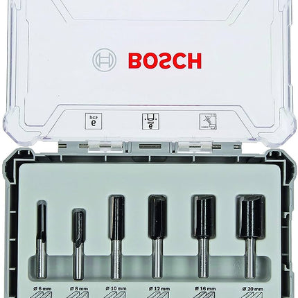 Bosch Tools,2607017465,Router Bit Set Straight | 6mm-6pcs