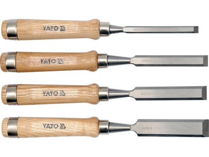 YT-6260Yatoمجموعة أزاميل خشب ياتو 10-16-20-25 ملم فولاذ CRV