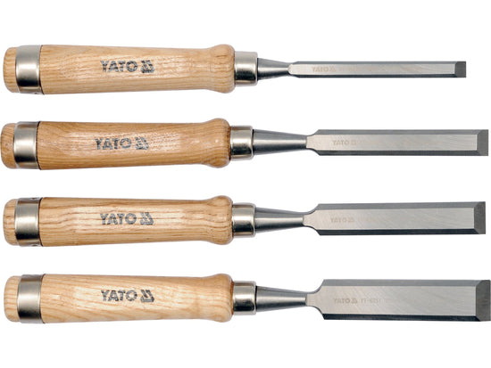 YT-6260Yatoمجموعة أزاميل خشب ياتو 10-16-20-25 ملم فولاذ CRV