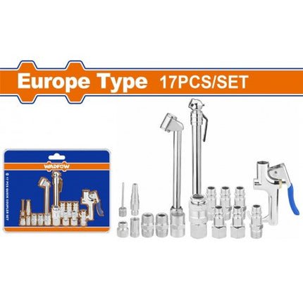 WQP9420Wadfowمجموعة مسدس هواء وادفو 17 قطعة