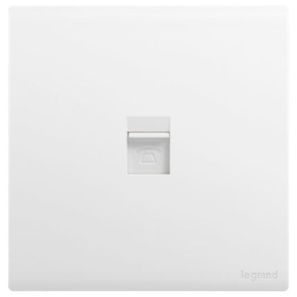 MEC42017WHLegrandمقبس Obria RJ11 أبيض مات من Legrand لتوصيل الهاتف