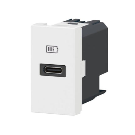 077690LLegrandموزاييك USB من النوع C توصيل الطاقة 20W منفذ واحد أبيض