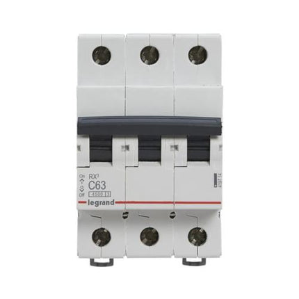 419714Legrandقاطع دارة Legrand RX3 ثلاثي الأقطاب 63A منحنى C