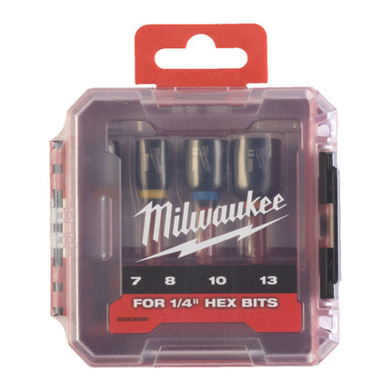 Milwaukee 4932492445 SHOCKWAVE 4-Piece Nut Driver Set