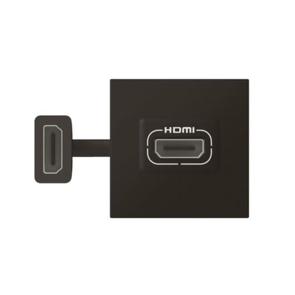 079479LLegrandمقبس HDMI موزايك مزود مسبقاً بسلك 2 وحدة أسود مات