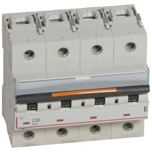 409799Legrandقاطع دارة Legrand DX3 رباعي الأقطاب 50A منحنى C
