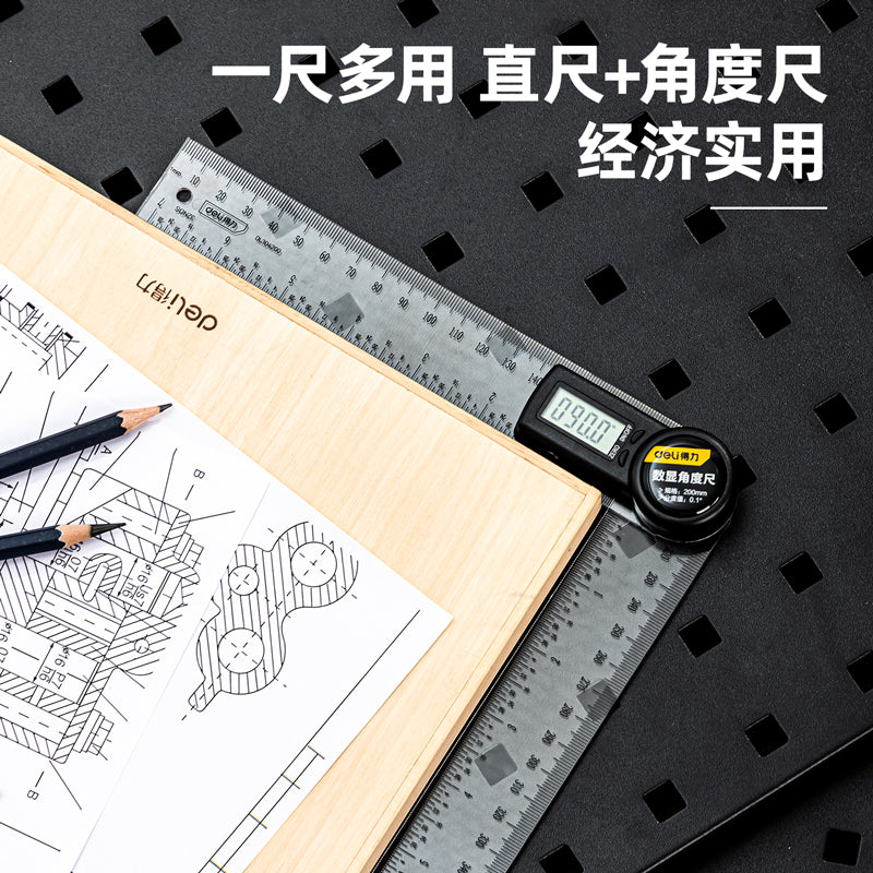 Buy Deli Digital Angle Ruler 200mm | DL304200 at best price from ...