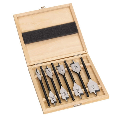 Flat Wood Boring Bit Set 8 pcs