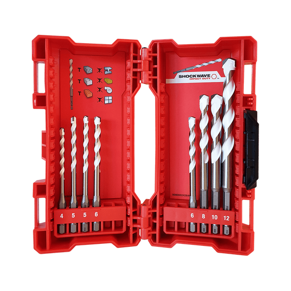 Multi-Material Drill Bit Set 8Pcs